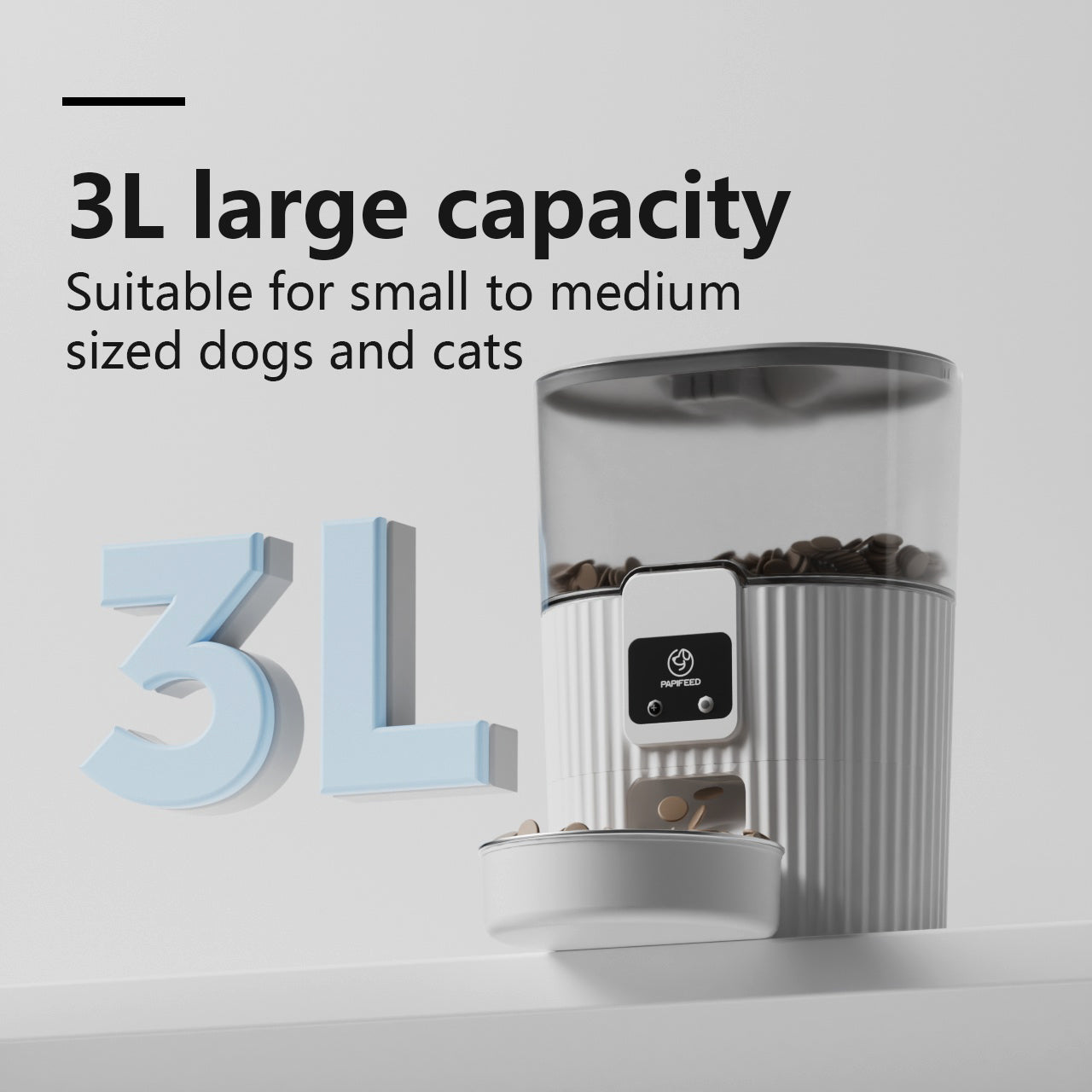 White Remote Pet Feeder