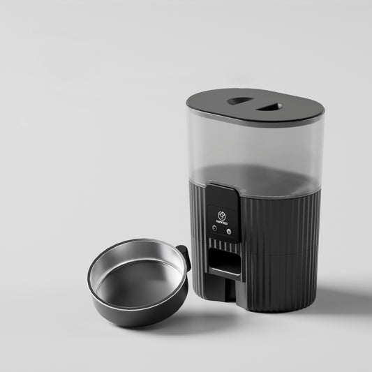 Black Remote Pet Feeder