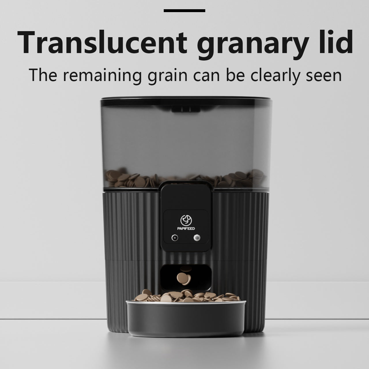 Black Remote Pet Feeder