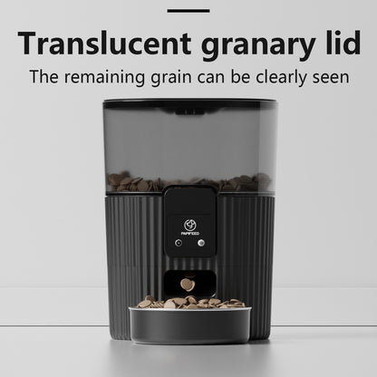 Black Remote Pet Feeder