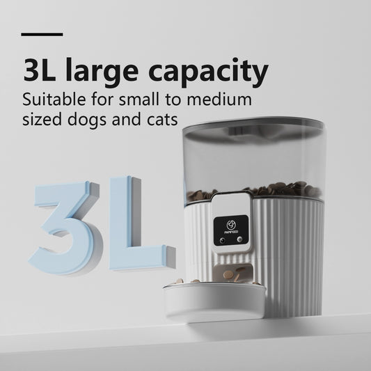 White Remote Pet Feeder