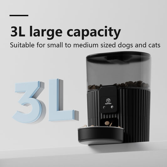 Black Remote Pet Feeder