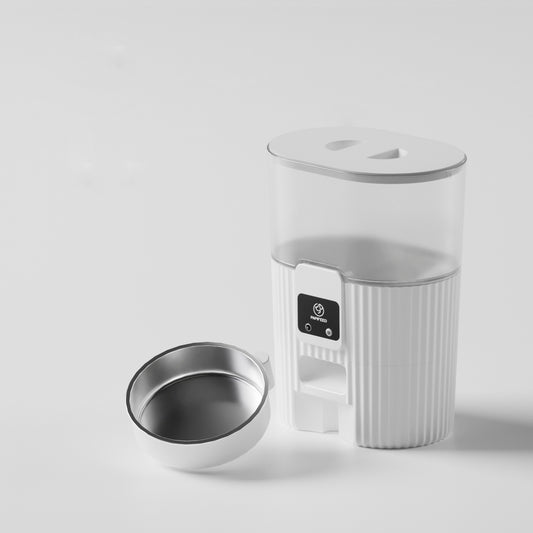 White Remote Pet Feeder